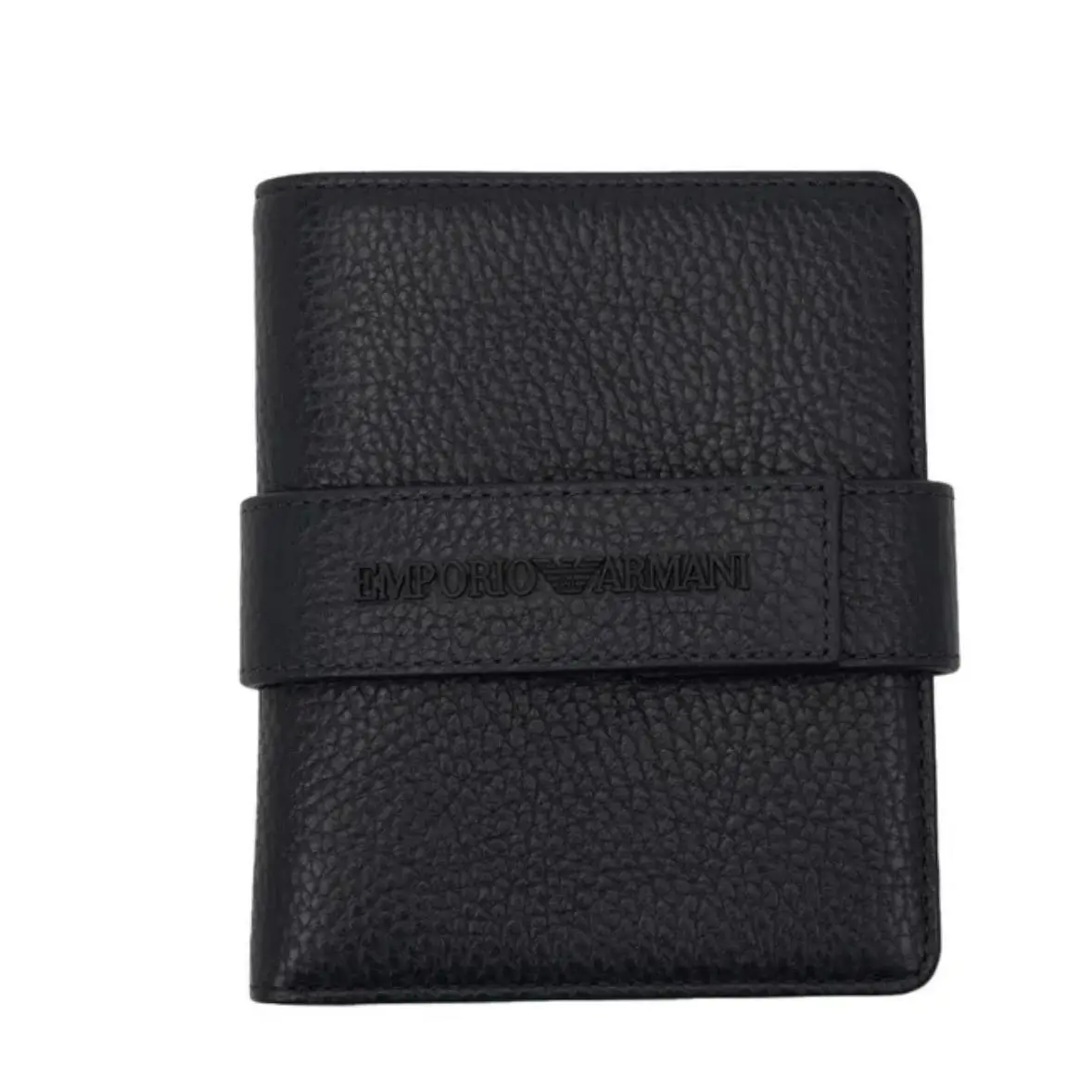Emporio Armani Leather - Pebbled Wallet Card Case
