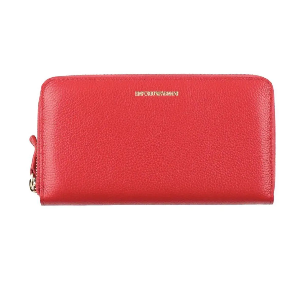 Emporio Armani Leather- Pebbled Large Zip - Around Leather Wallet