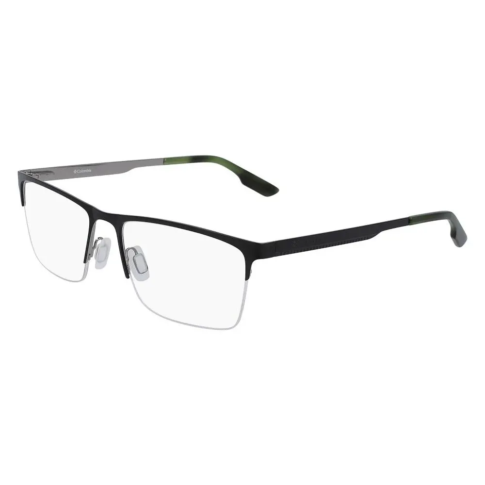 Columbia C3024-N 002 Eyeglasses Men`s Black Semi Rim Rectangle Shape 58mm