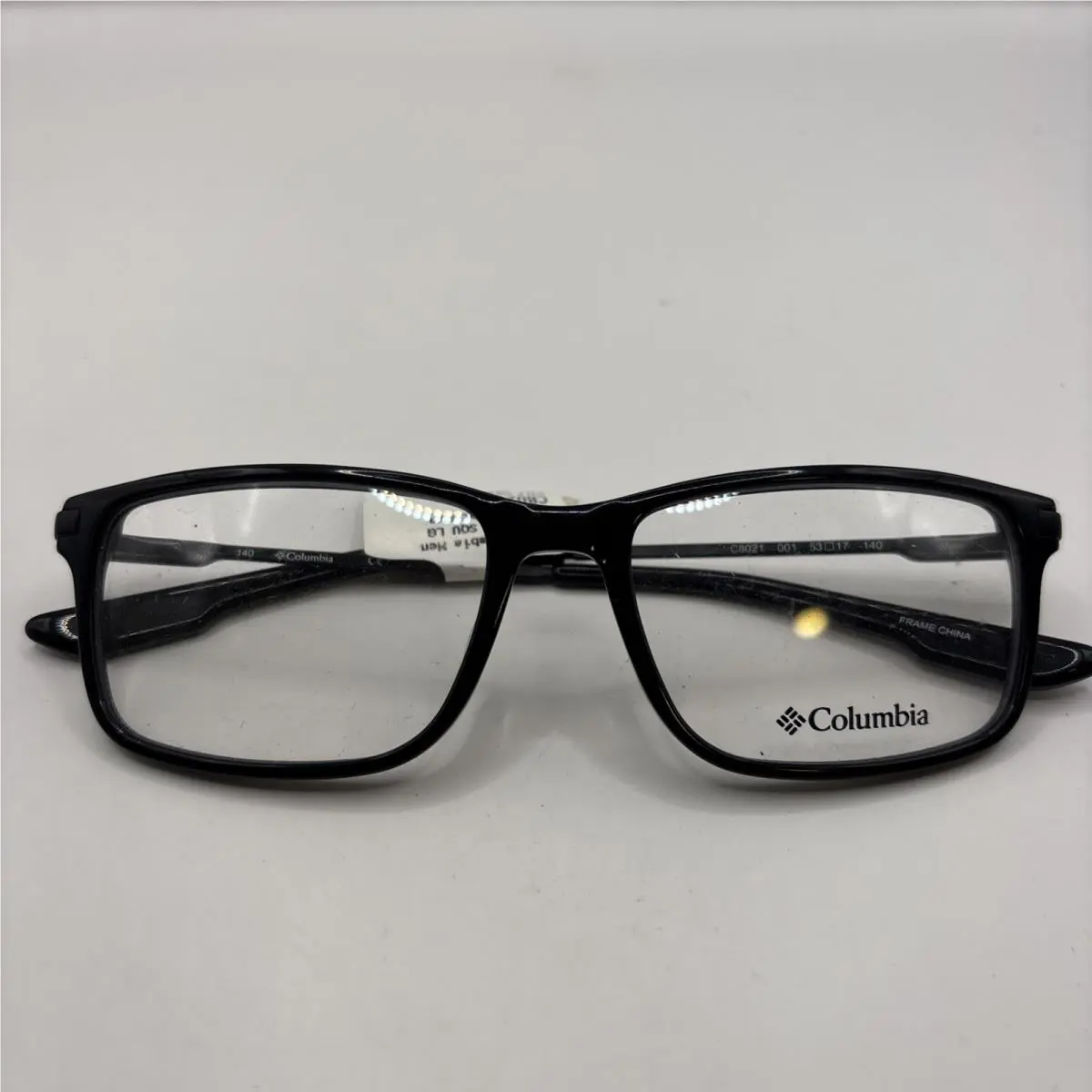 Columbia Eyeglasses Frames C8021 001 Black Rectangular Full Rim 53-17-140