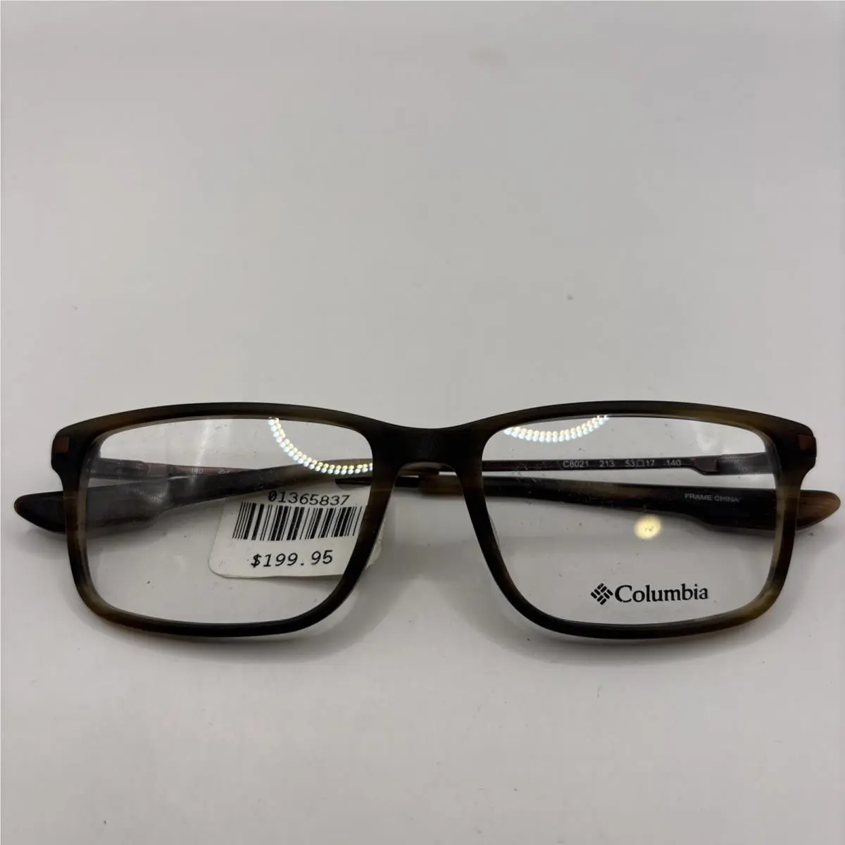 Columbia Eyeglasses Frames C8021 213 Brown Horn Rectangular 53-17-140
