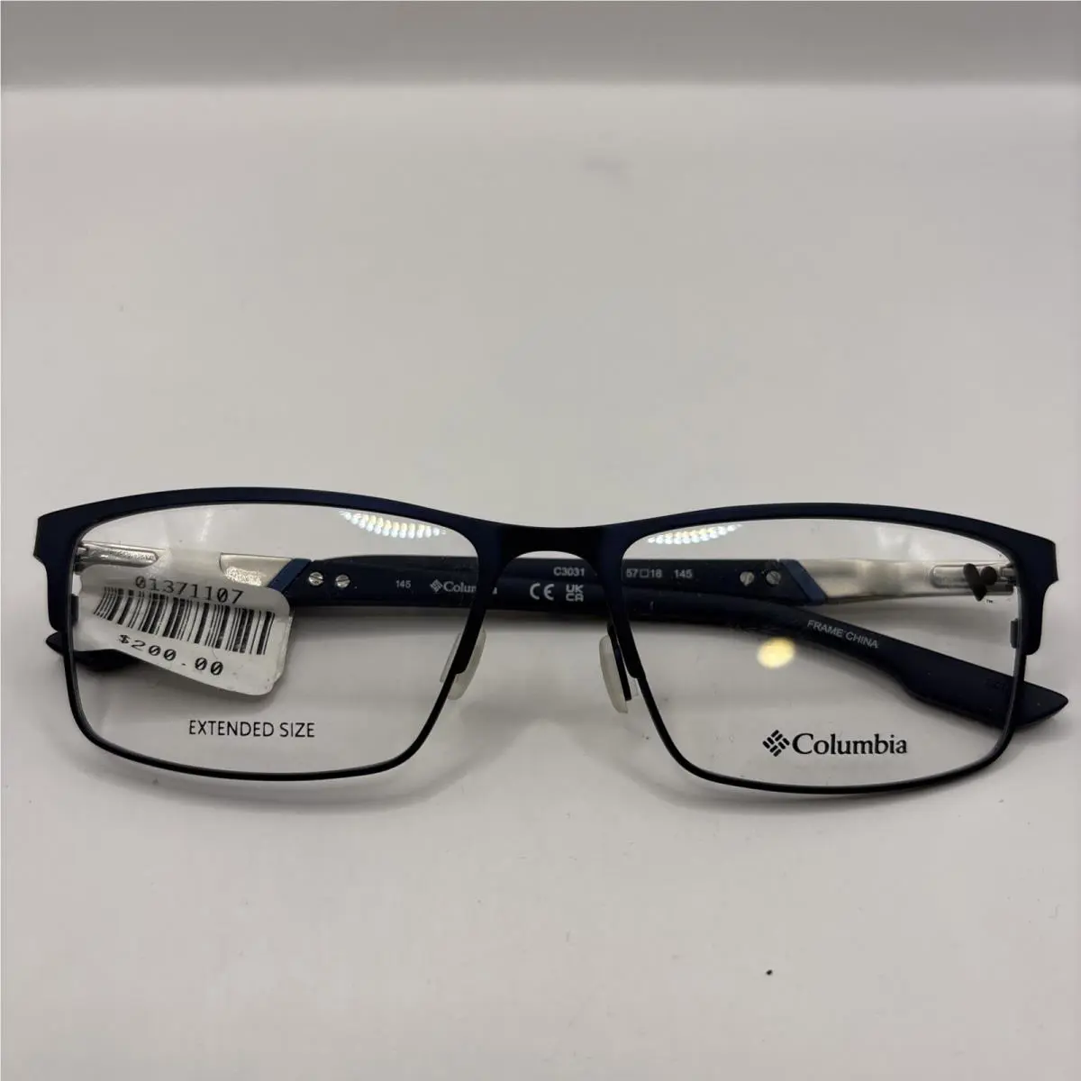 Columbia C3031 410 Eyeglasses Frames Only 57-18-145 Black Navy Glasses 3031