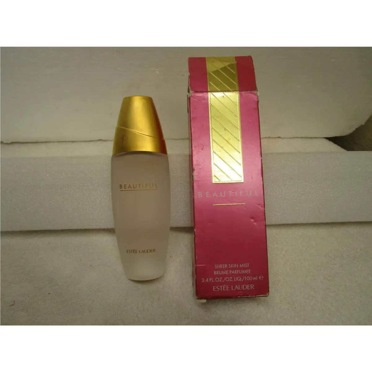 Estee Lauder Beautiful Sheer Skin Mist 3.4 oz Perfume Spray Frosted Bottle Rare