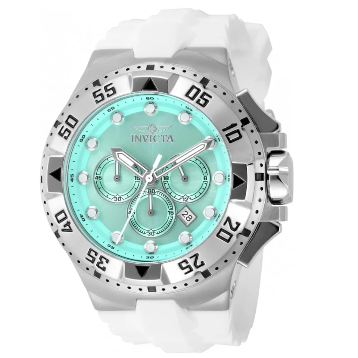Excursion Kodar Men`s 50mm Turquoise Dial White Chronograph Watch 48534 by Invicta