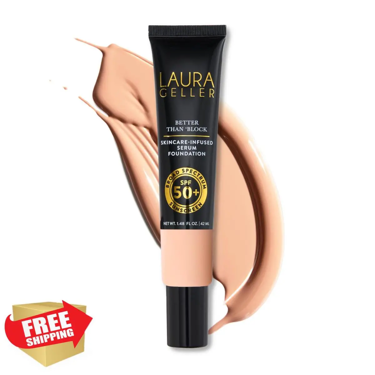 Laura Geller NY Fair Spf 50 Serum Foundation Skincare Infused