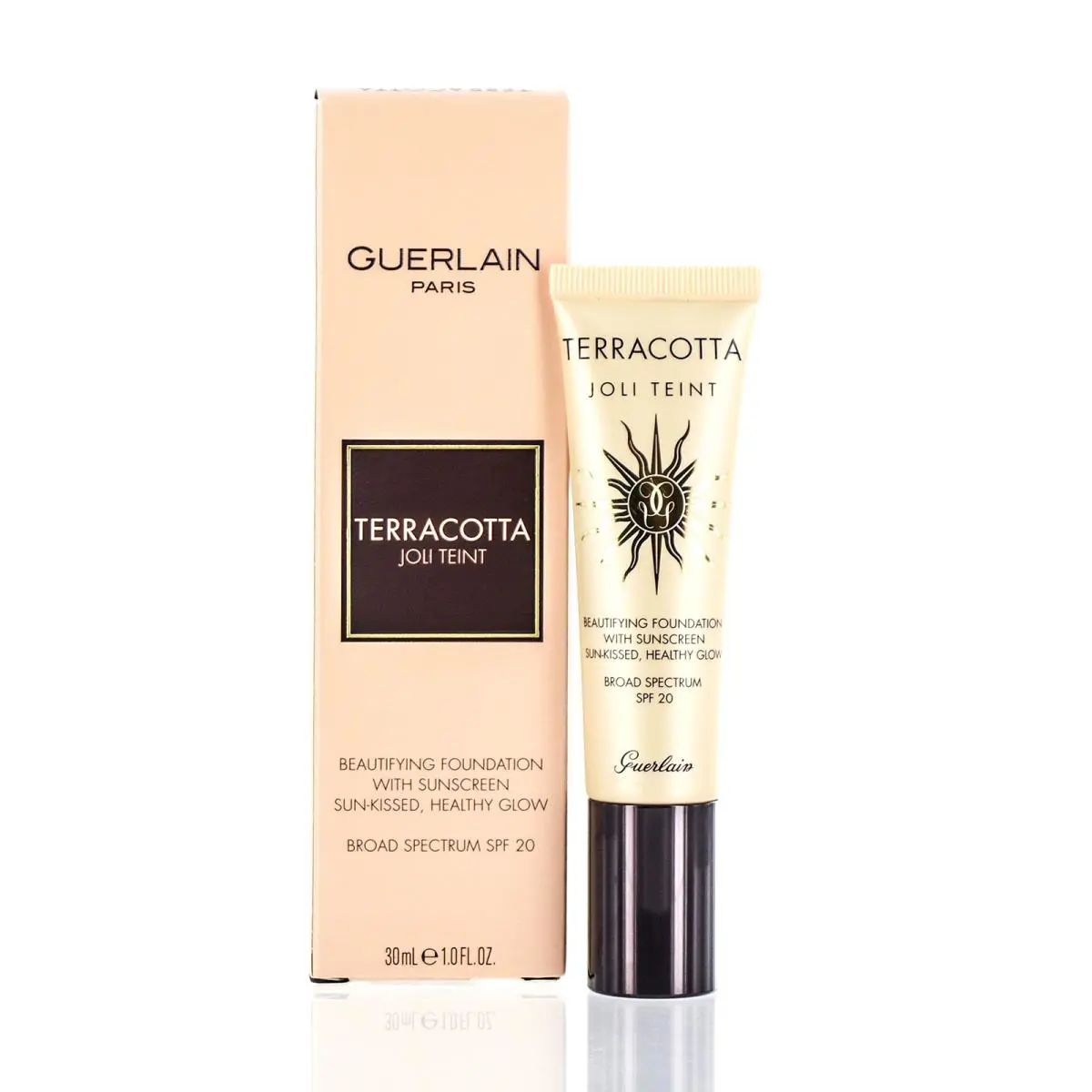 Guerlain Terracotta Joli Teint Healthy Glow Foundation Spf 20 Moyen 1.0 OZ