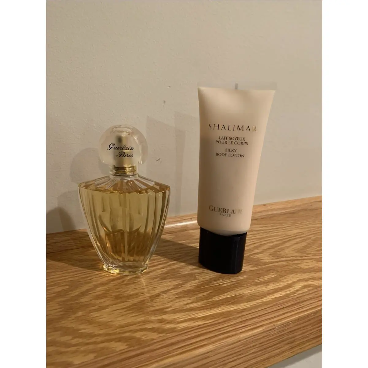 Guerlain Shalimar 2 pc Set Eau De Cologne 2.5 oz + Silky Body Lotion 3.4 oz
