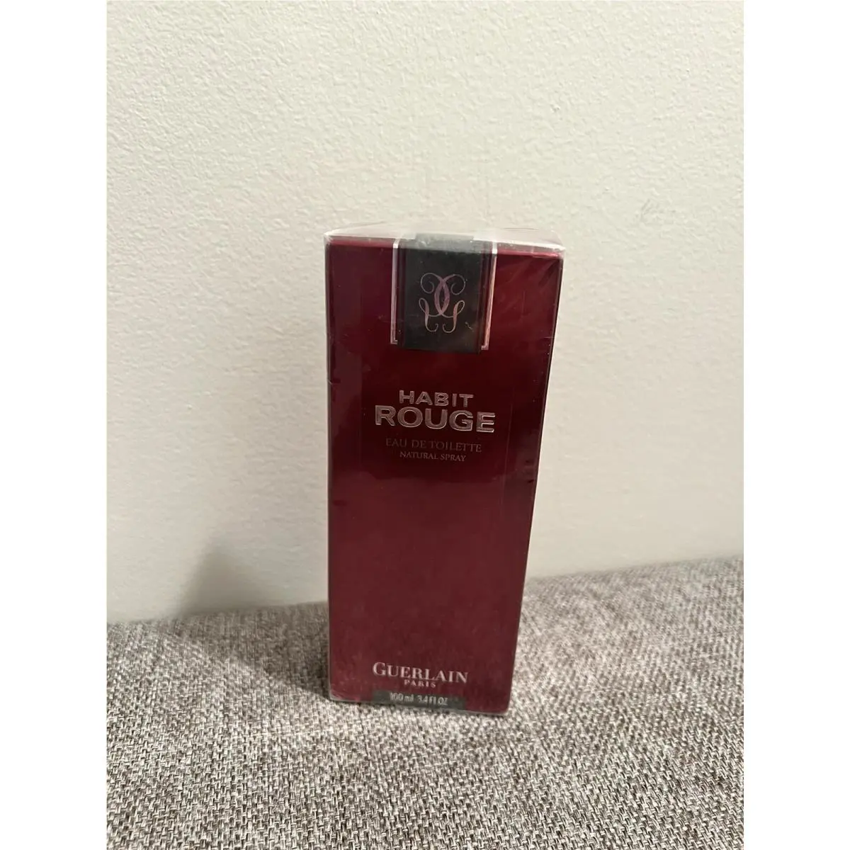 Habit Rouge by Guerlain Edt 100ml/3.4 fl oz Spray Discontinue
