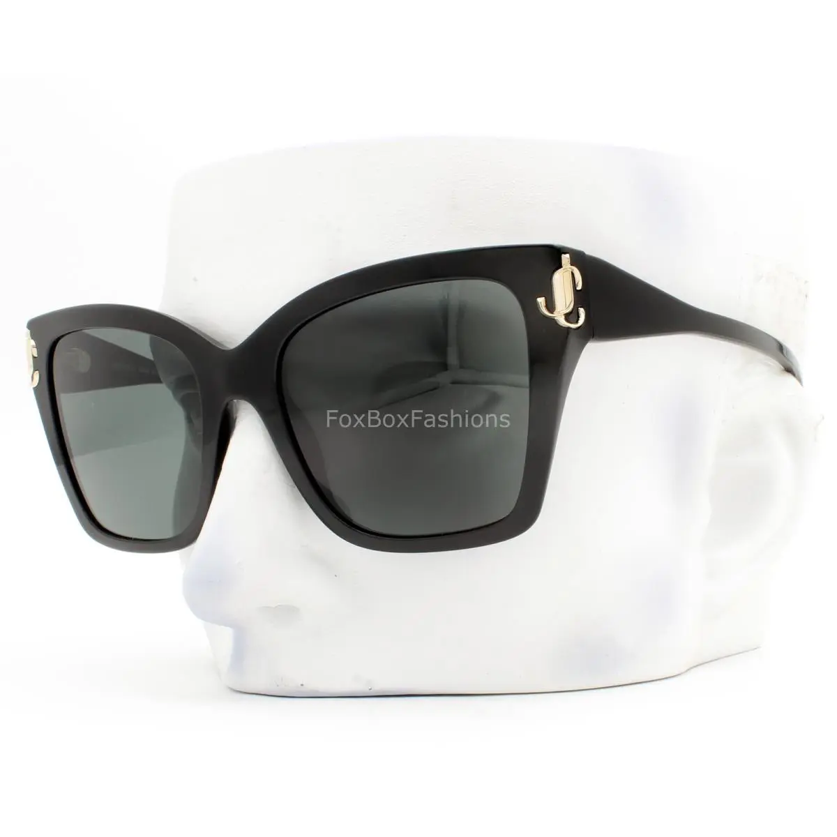 Jimmy Choo Sunglasses Glasses Polished Black Pale Gold JC 5012 5000/87 with Case