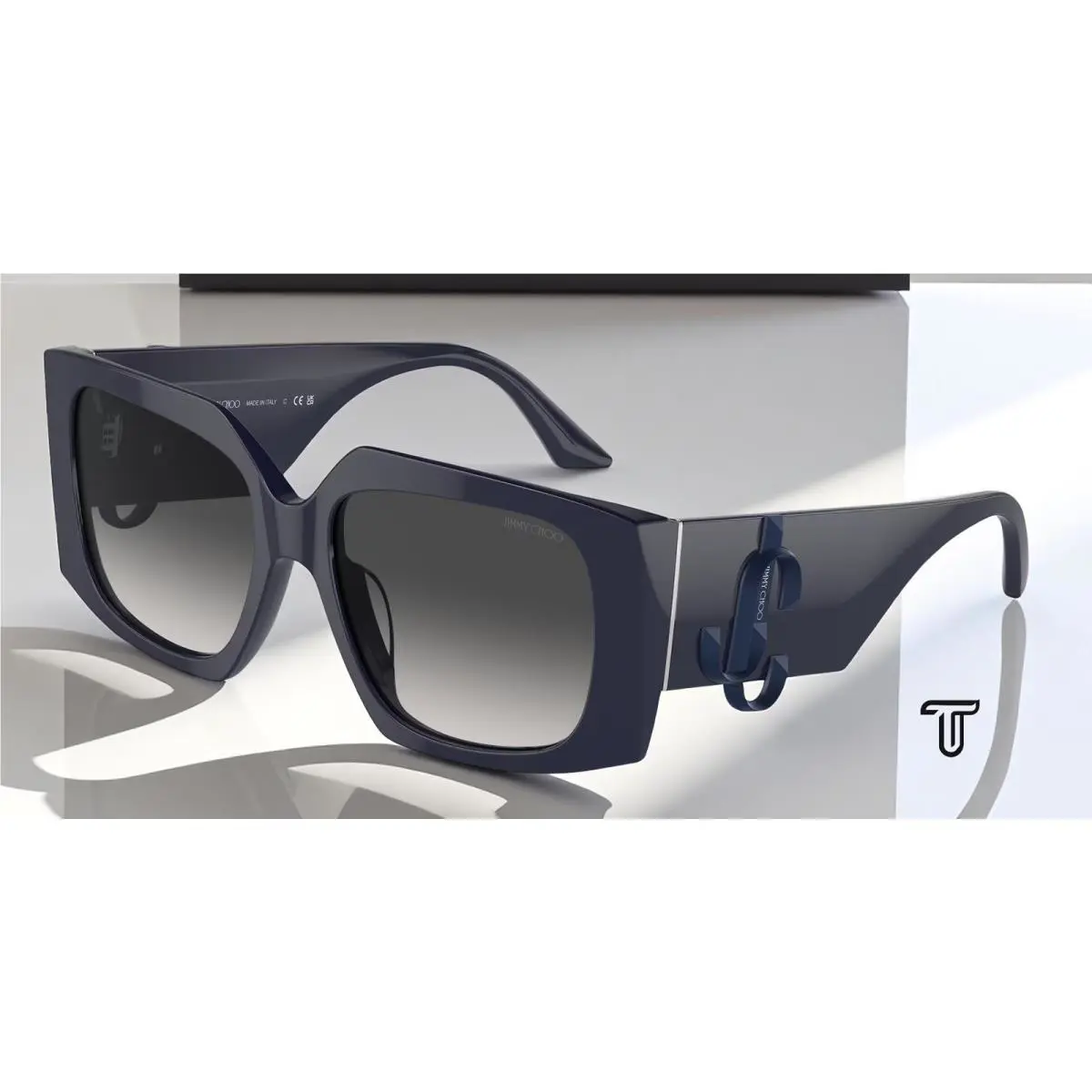 Jimmy Choo JC5006U 50168G Blue Gradient Grey 55 mm Women`s Sunglasses