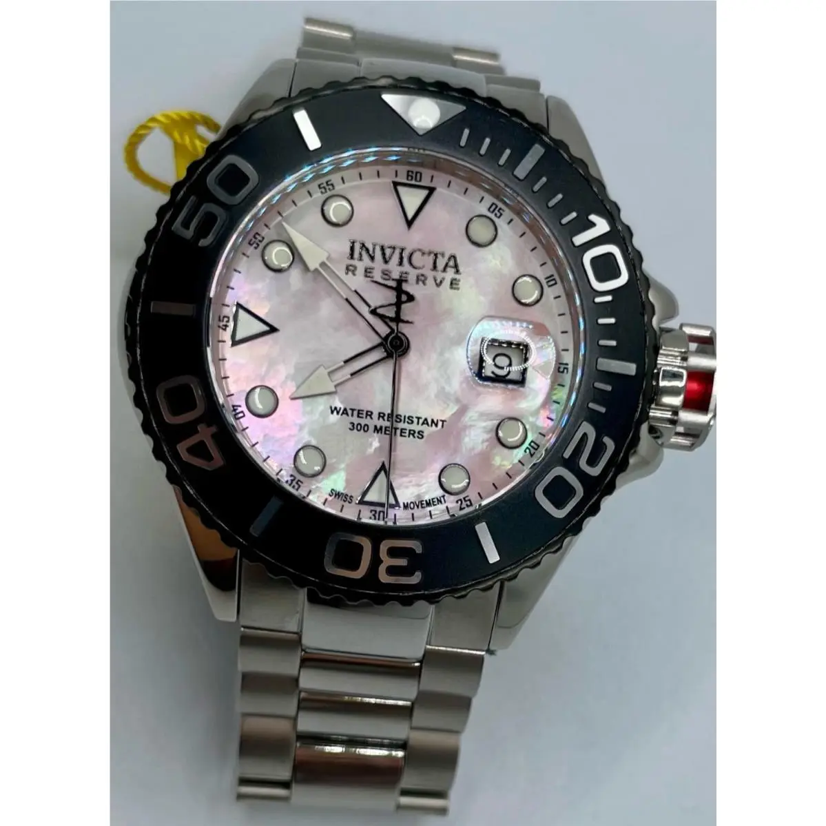 Invicta Reserve Grand Diver Swiss Ronda 515 Caliber Men`s Watch Mop Dial 48503