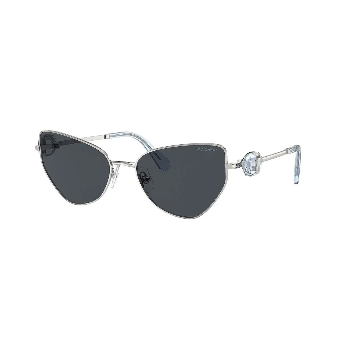 Swarovski Sunglasses SK 7003 400187 Silver Blue Swarovski Crystals with Case