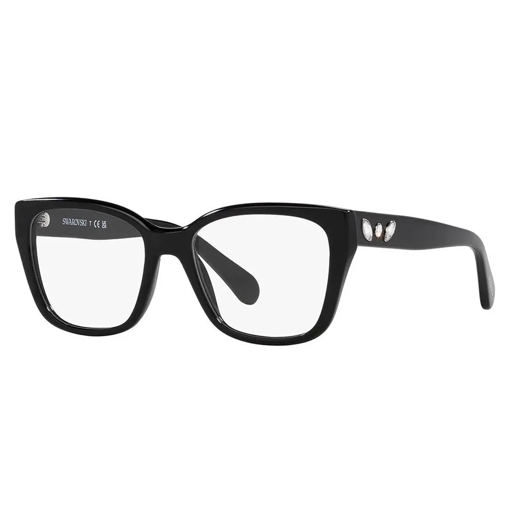 Swarovski SK 2008 1001 Black Plastic Irregular Eyeglasses 53mm