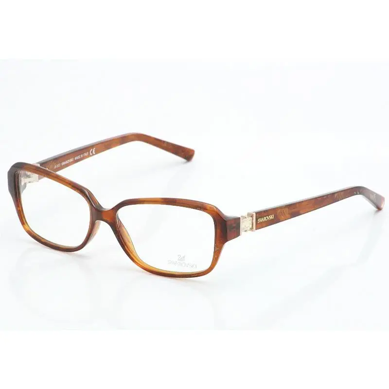 Swarovski SW5016 053 Eyeglasses Women`s Light Havana Full Rim Optical Frame 54mm