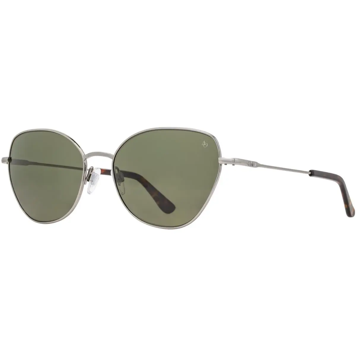 Whitney Polarized Women`s Cat-eye Sunglasses w/ Nylon Lens Usa Gunmetal/Green (258STTOGNN-P) by American Optical