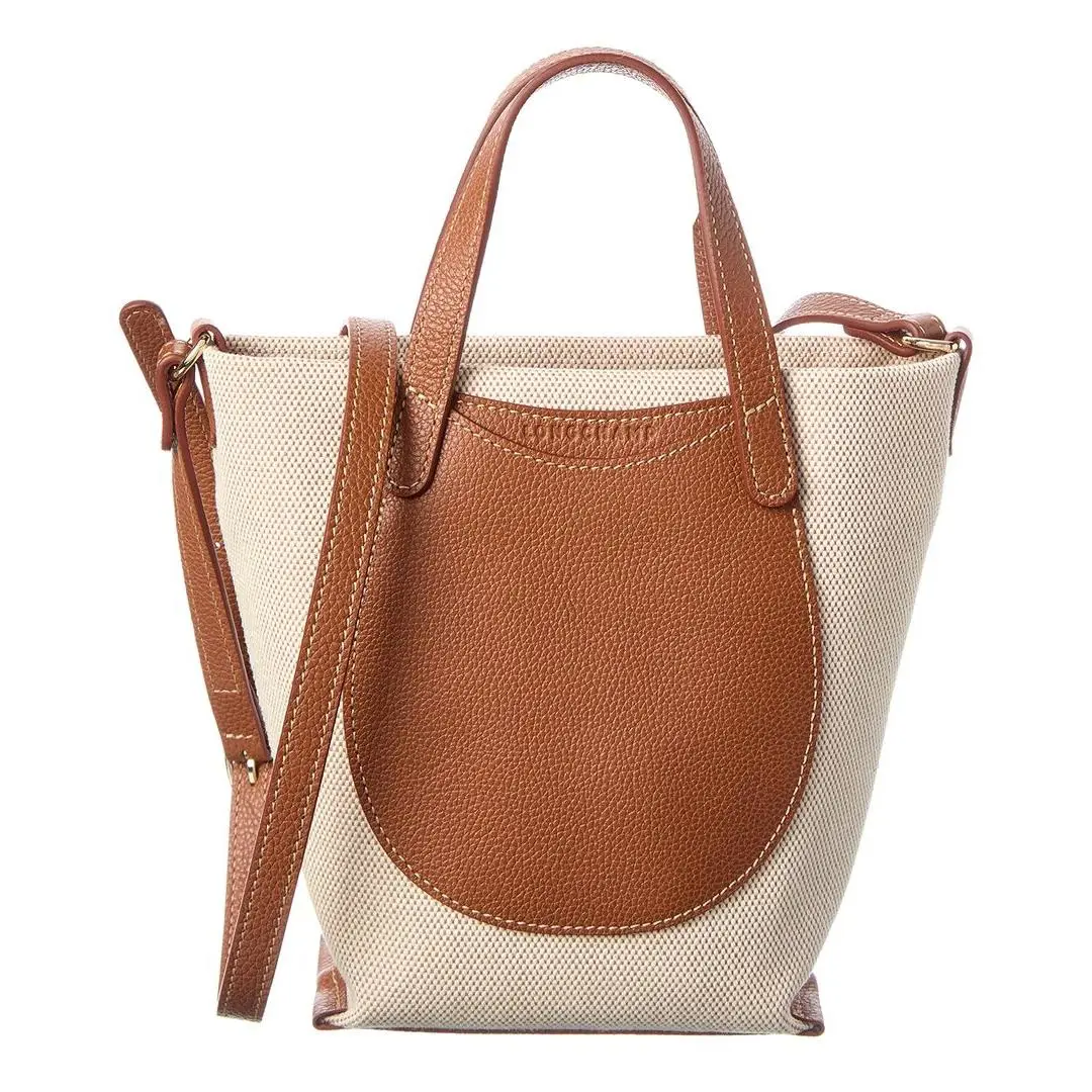 Longchamp Epure Canvas Leather Crossbody Women`s Brown