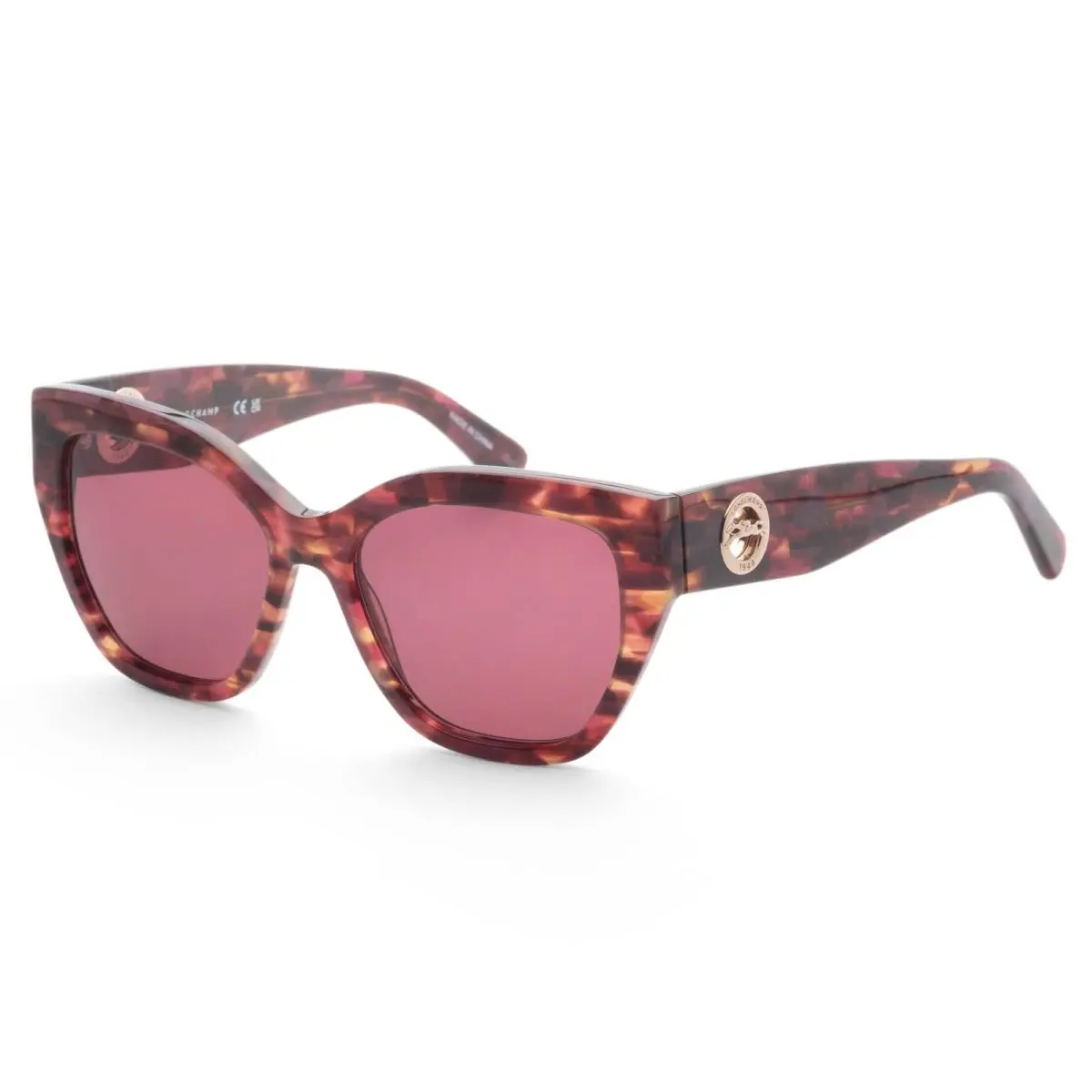 Longchamp Women`s 55mm Textured Red Sunglasses LO741S-606-55