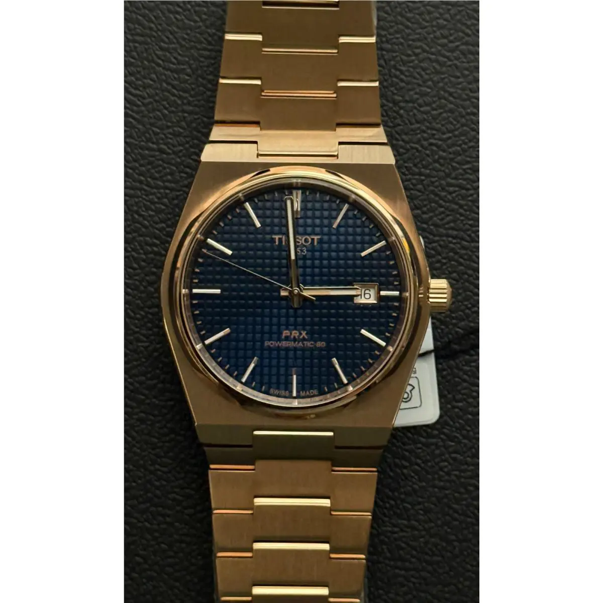 Tissot Prx Powermatic 80 Blue Dial Stainless Steel Rose Pvd Auto 40MM