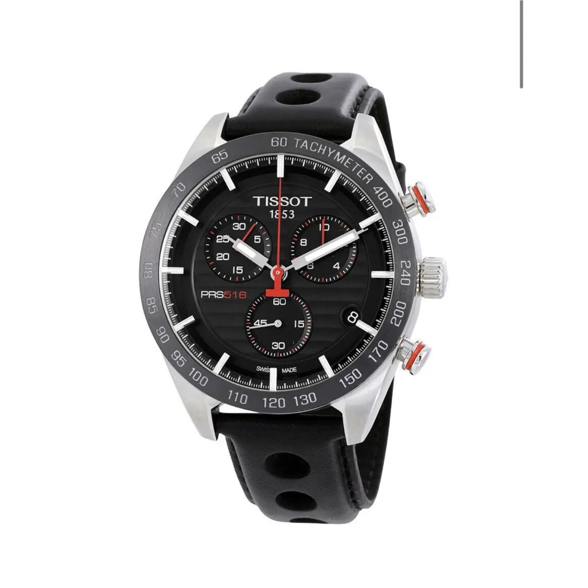 Tissot Prs 516 Chronograph Black Carbon Dial Men`s Watch T100.417.16.051.00