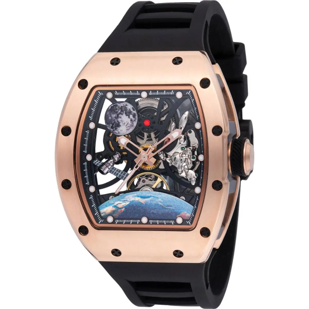 Men`s Watch S1 Rally Interstellar Automatic Black Silicone Strap 49011 by Invicta