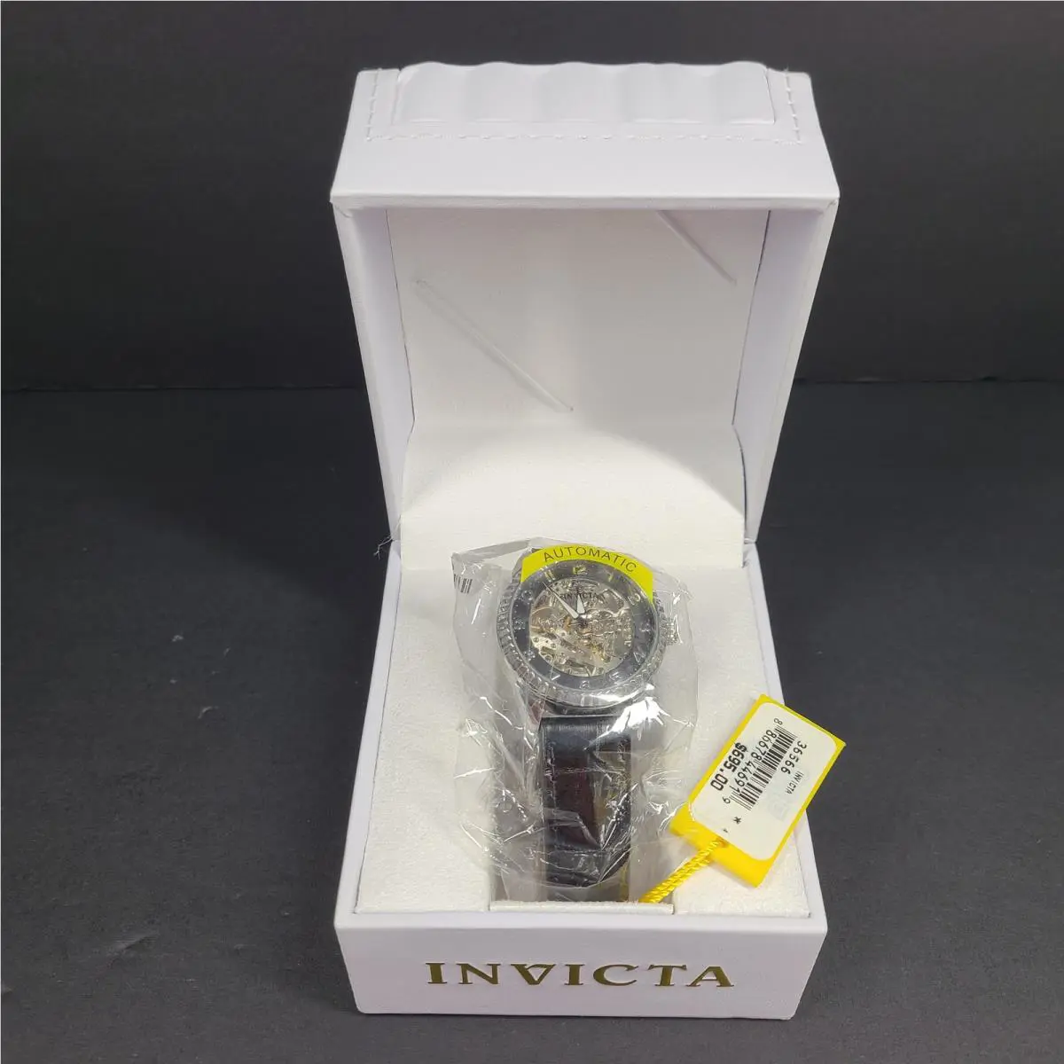 Women`s 36566 Watch 38 mm Stainless Steel Case Leather Band Clear by Invicta