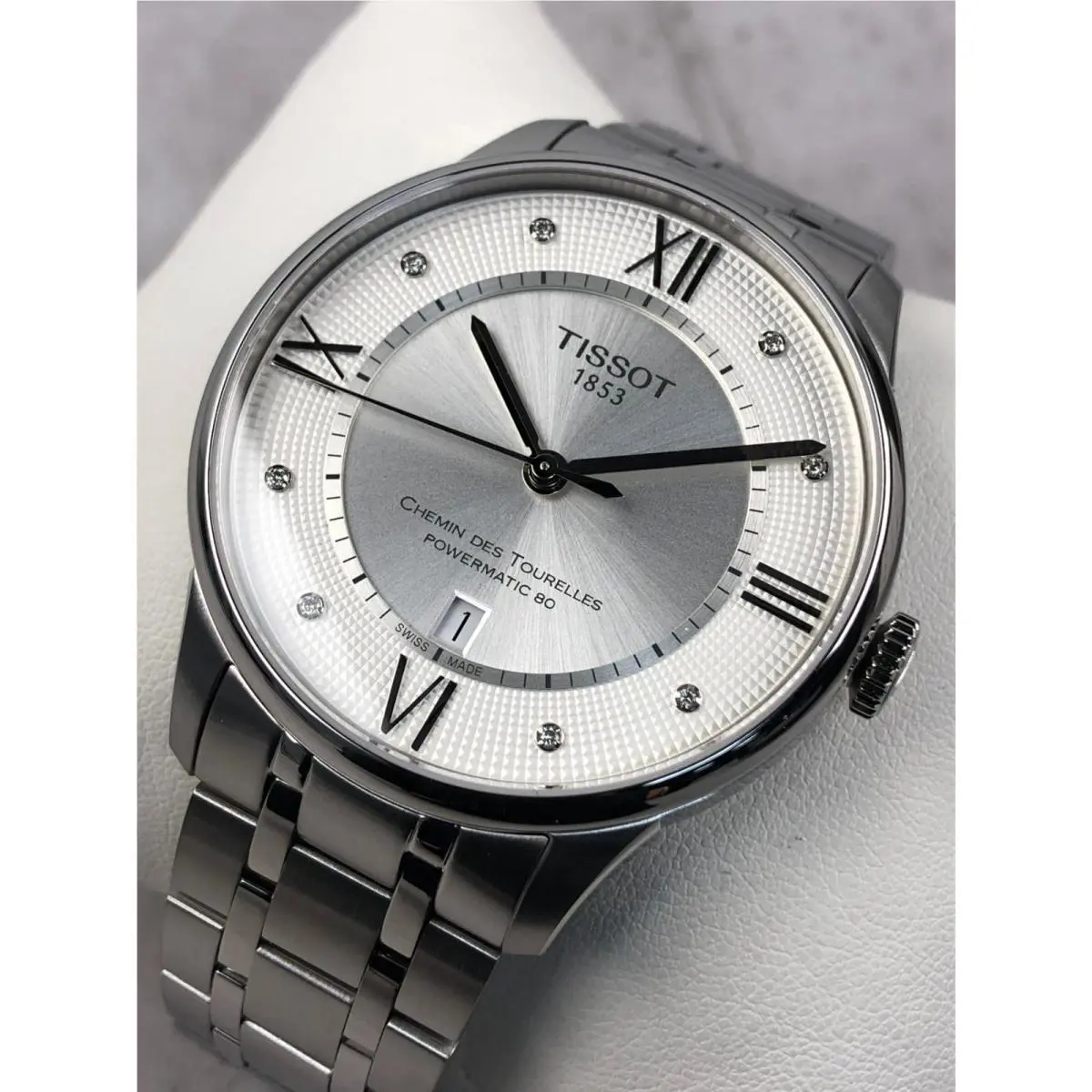 Tissot Chemin Des Tourelles Powermatic 80 Diamond Dial 42mm Full Set