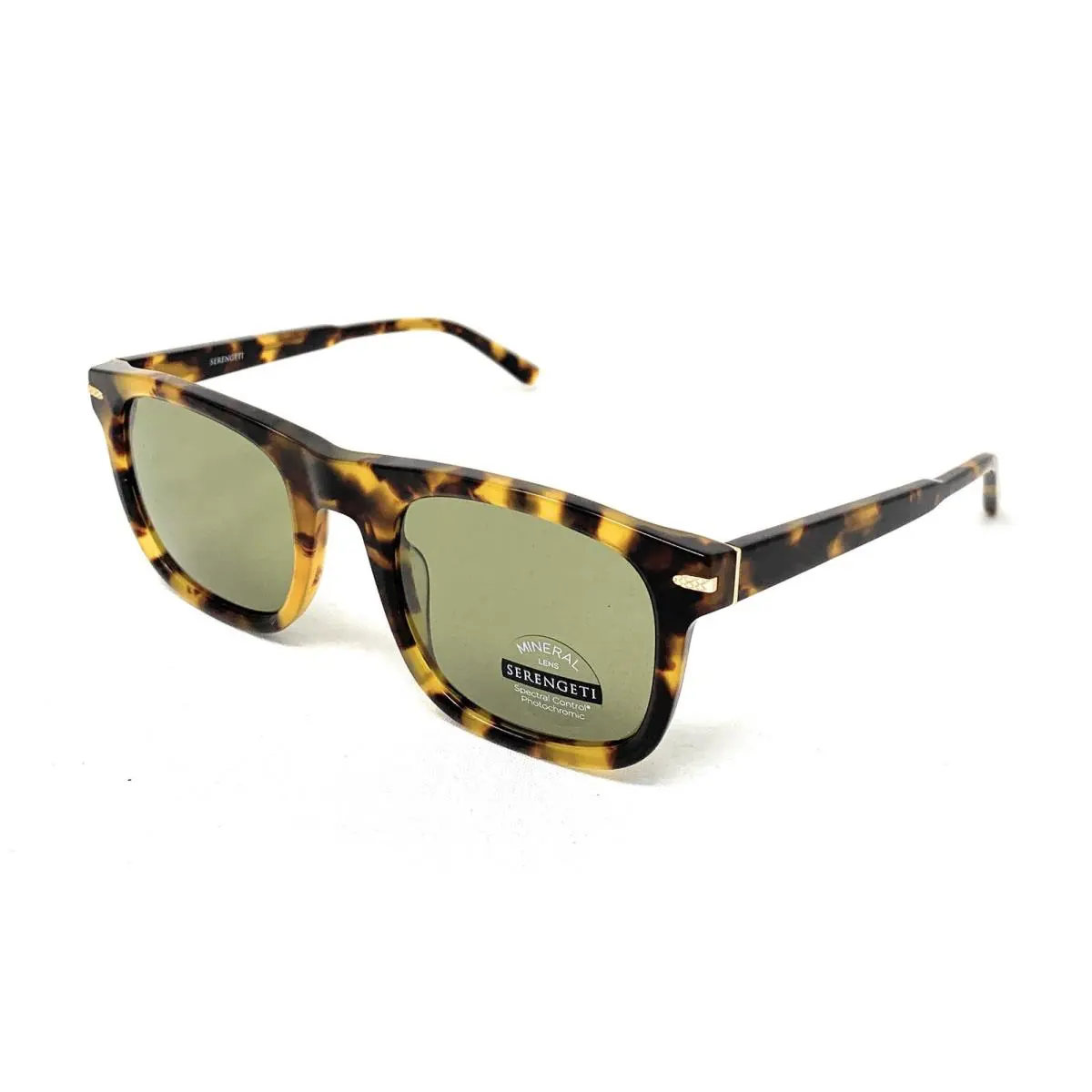 Serengeti Charlton SS576006 Havana 555nm Green Photochromic Glass 52mm Length - Shiny Classic Havana, Frame: Shiny Classic Havana, Lens: Green
