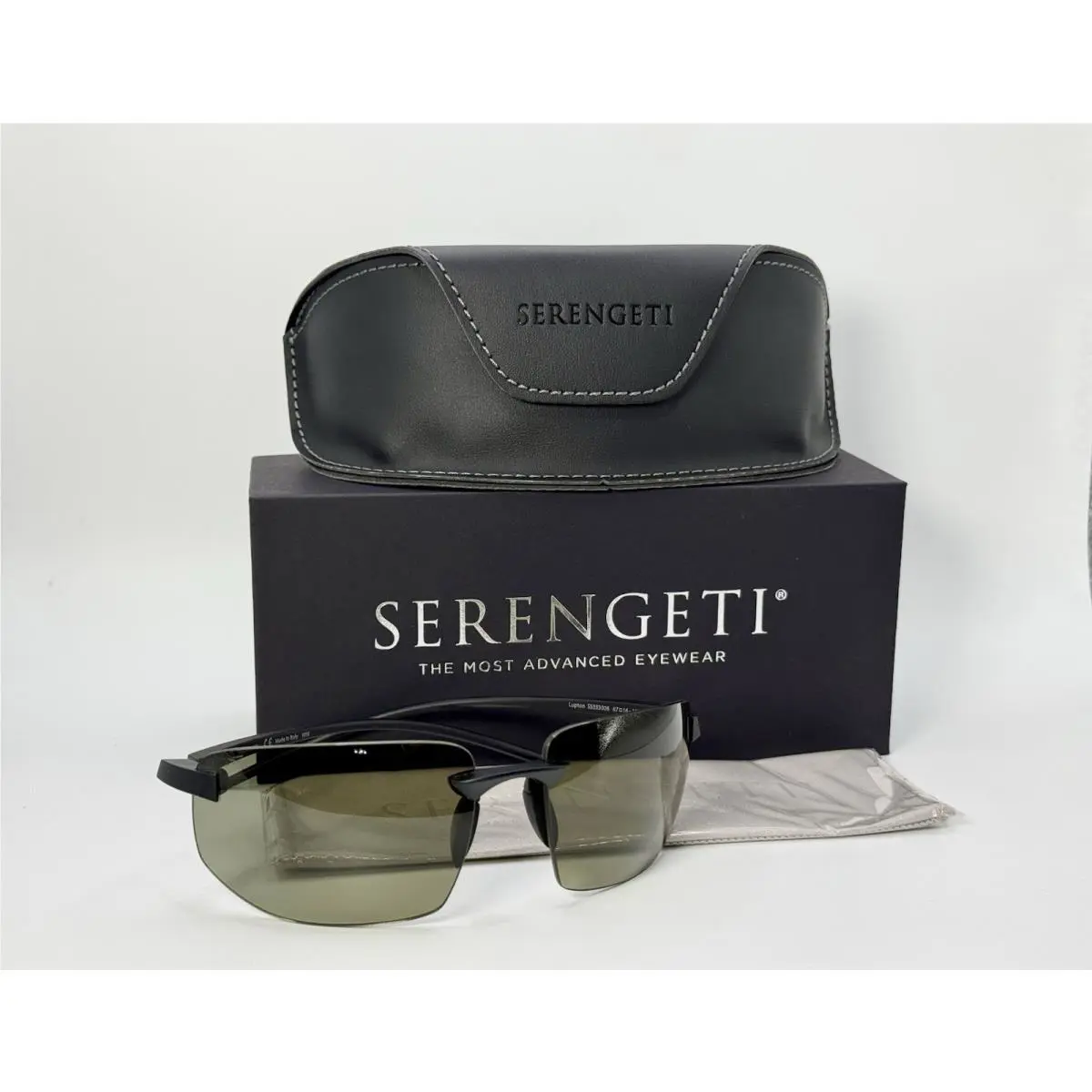 Lupton Men`s Polarized Photochromic Sunglasses Black by Serengeti