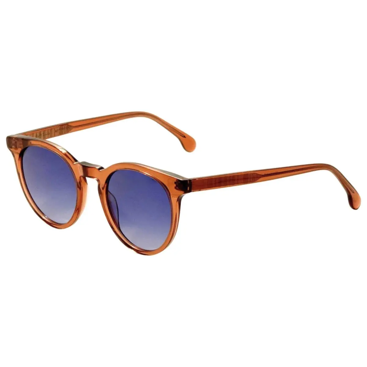 Paul Smith PSSN013V250 007 Crystal Rust Brown Archer Sunglass W/blue Lenses
