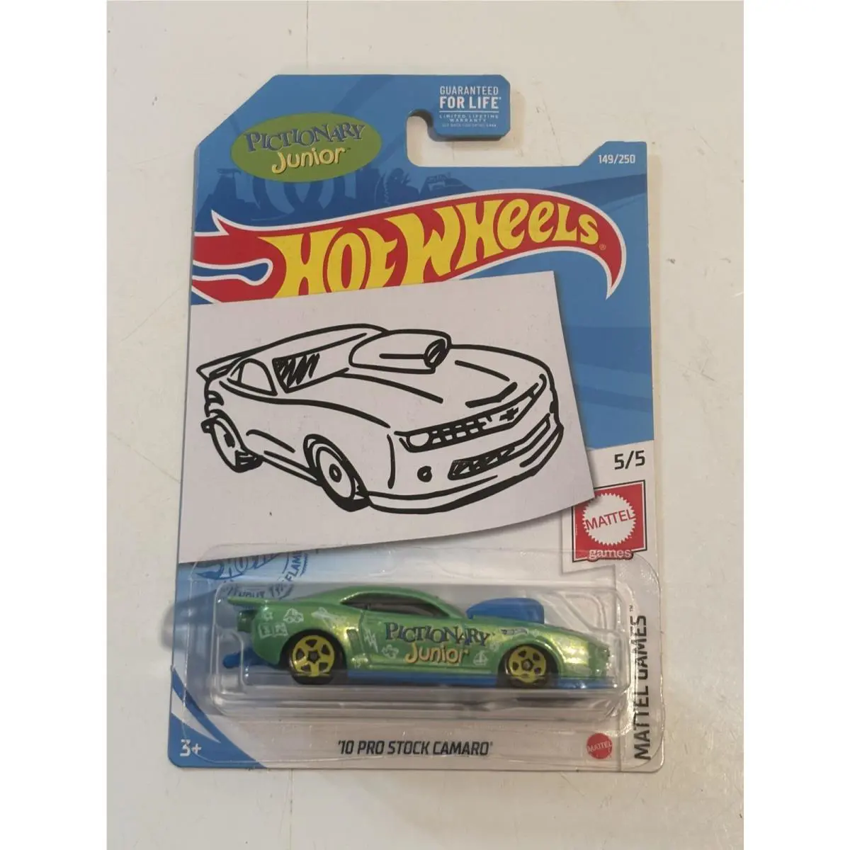 Hot Wheels 2021 “rare Kroger Exclusive Pictionary Junior” 2010 Pro Stock Camaro