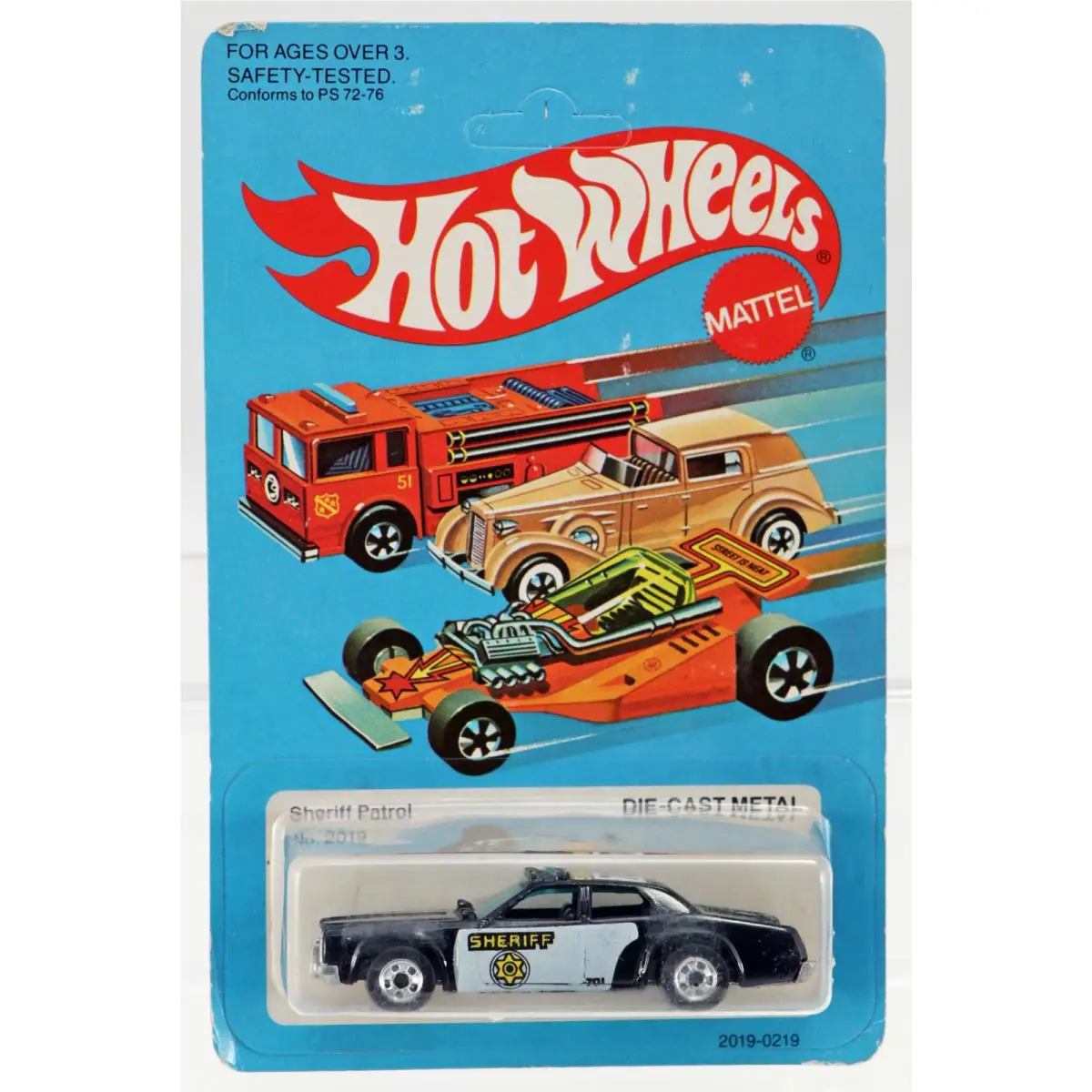 Vintage Hot Wheels Sheriff Patrol - 2019 Never Removed From Pack 1982 Black 1:64