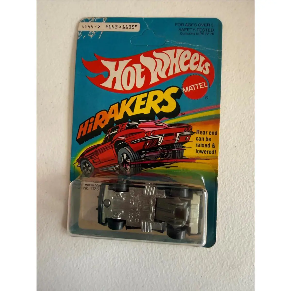 Hot Wheels Vintage Hirakers `vette Van Black 1979 Unpunched D79