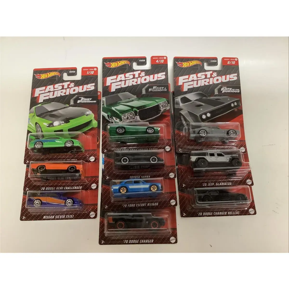 Hot Wheels Fast Furious 2022 Series 1 Complete 10 Car Set