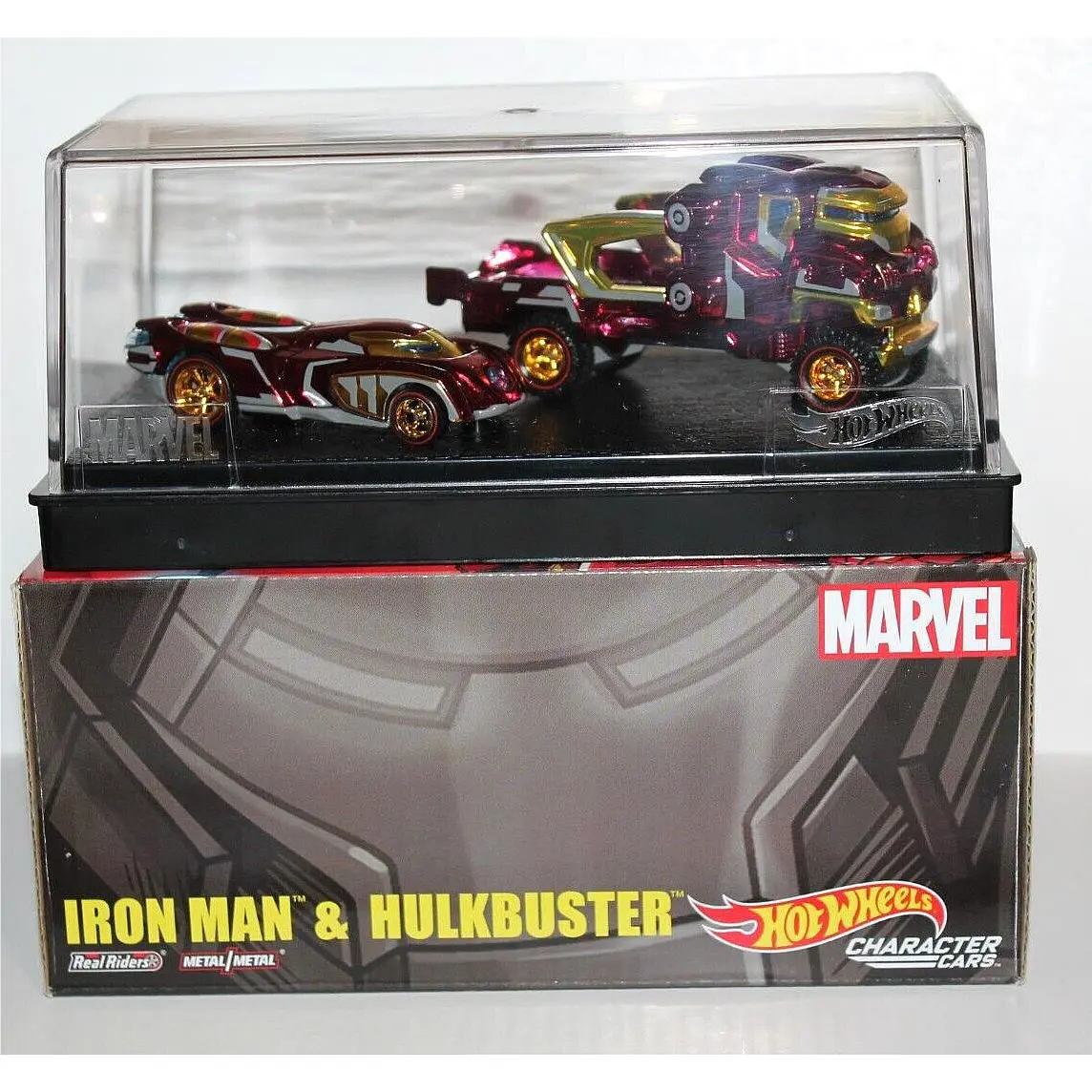Mattel Iron Man & Hulkbuster Hot Wheels Rlc Character Cars Iron Man Hulkbuster 0786 / 4000 Nip