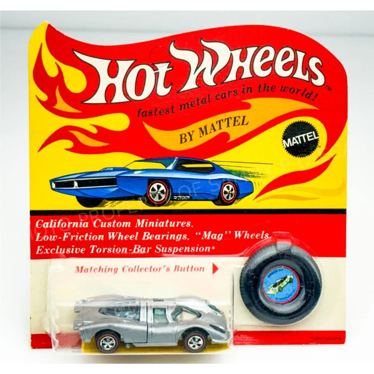 Hot Wheels Redline Porsche 917 Gray Enamel US White Interior Blisterpack