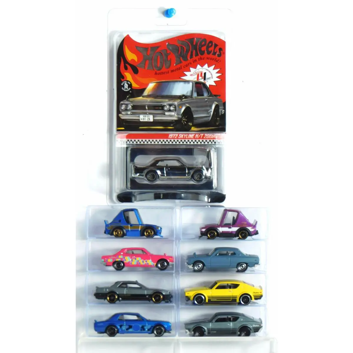 Hot Wheels MB HW Red Line Club Nissan Skyline 8 Loose W/pvc Cases