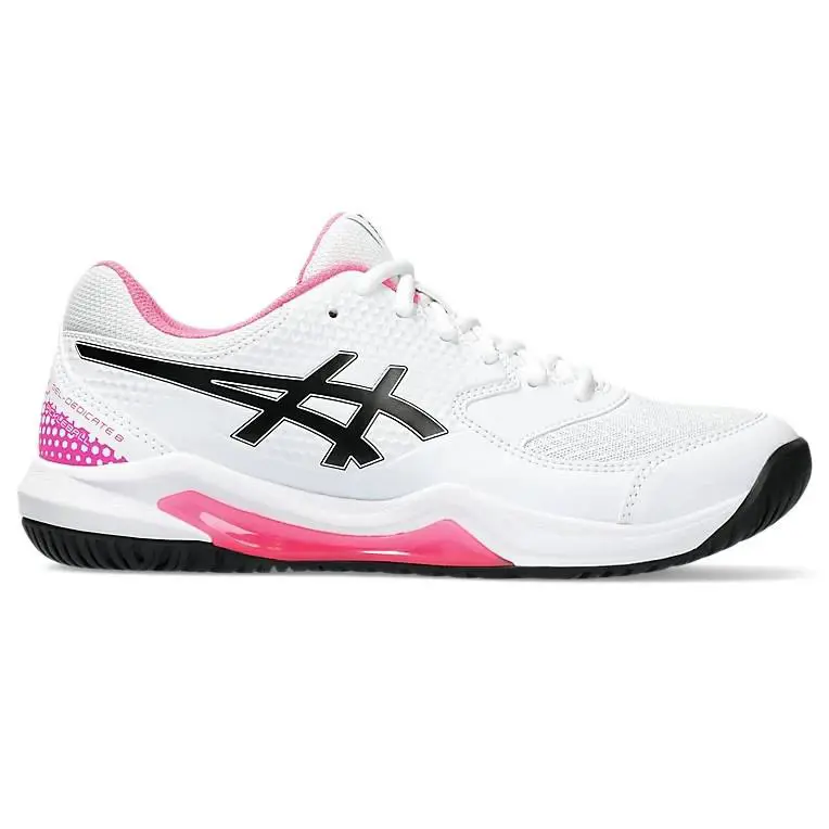 Asics shoes - Asics Gel-Dedicate 8 - White / Hot Pink (UPC: 197298008280) 0