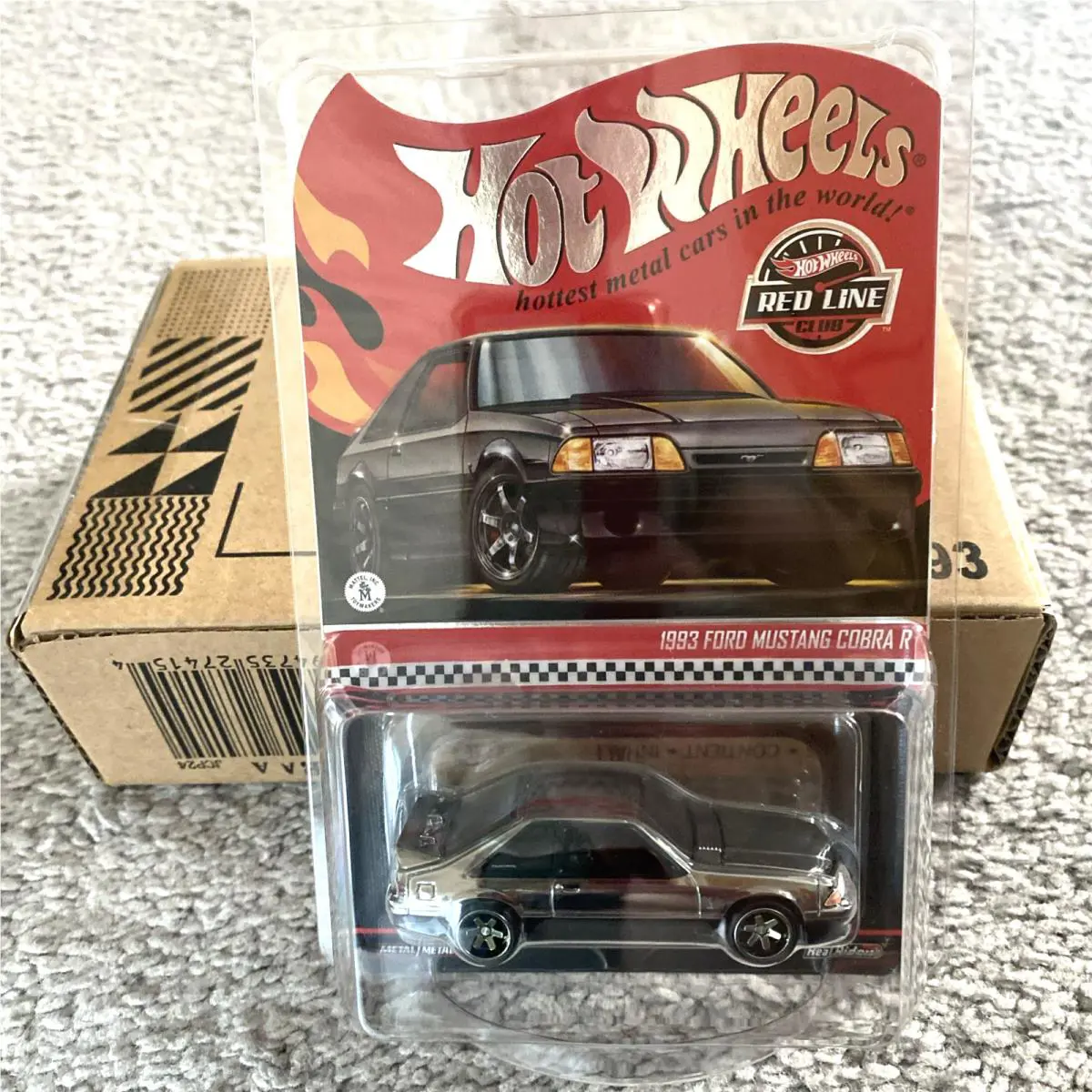 2025 Hot Wheels 1993 Mustang Cobra R Red Line Exclusive