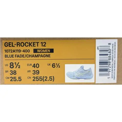 Asics shoes - ASICS Gel-Rockect 12 - 1072A119-400 - Blue Fade/Champagne (UPC: 197298884808) 11