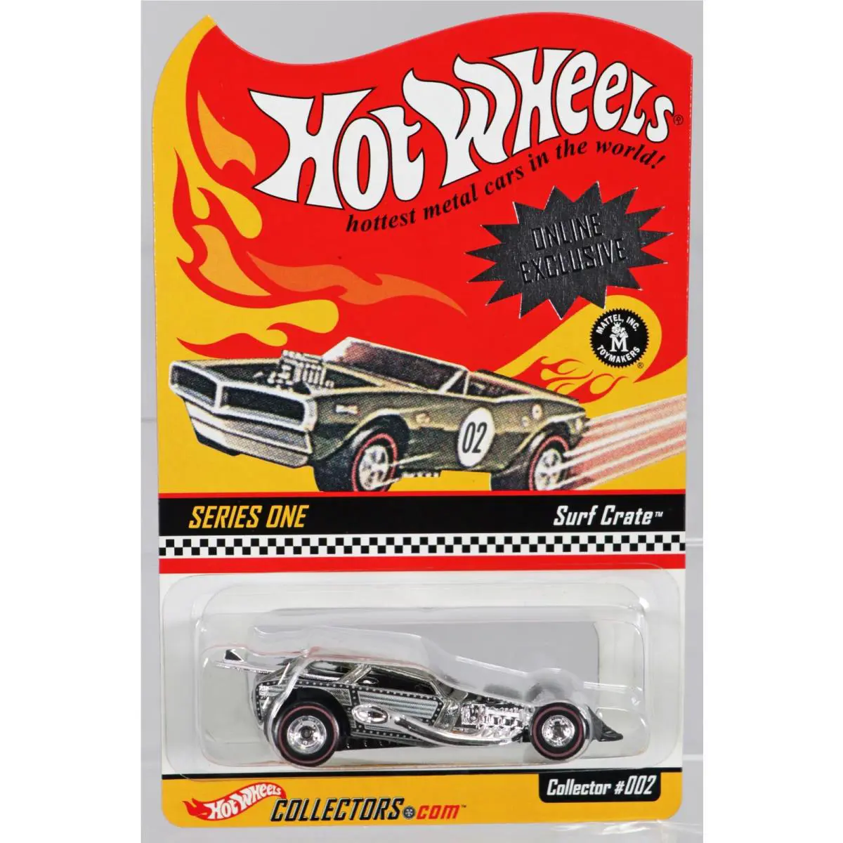 Hot Wheels Surf Crate Online Exclusive Series 1 - 85507 Nrfp 2001 Chrome 1:64