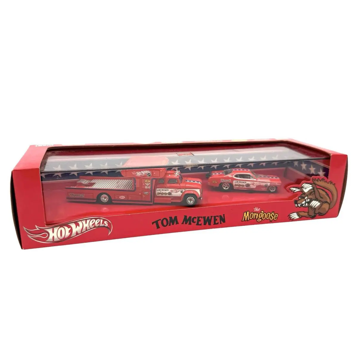 Hot Wheels Tom The Mongoose Mcewen Duster Funny Car Hauler 2011 1351/5000