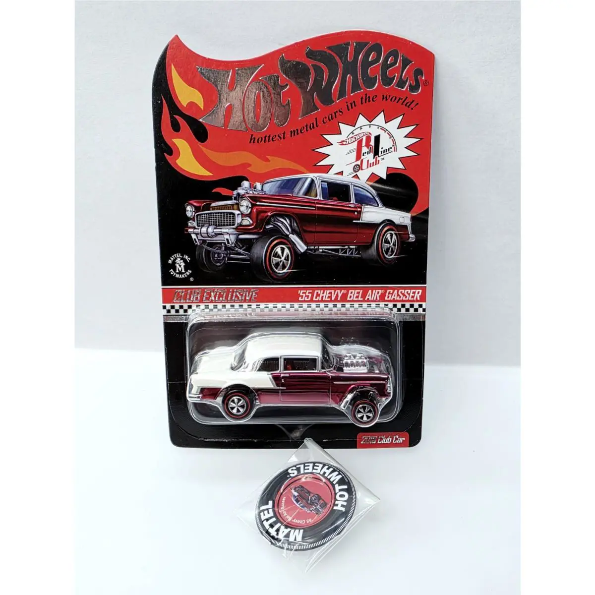 Hot Wheels Rlc Exclusive `55 Chevy Bel Air Gasser Red Very Nice TN117