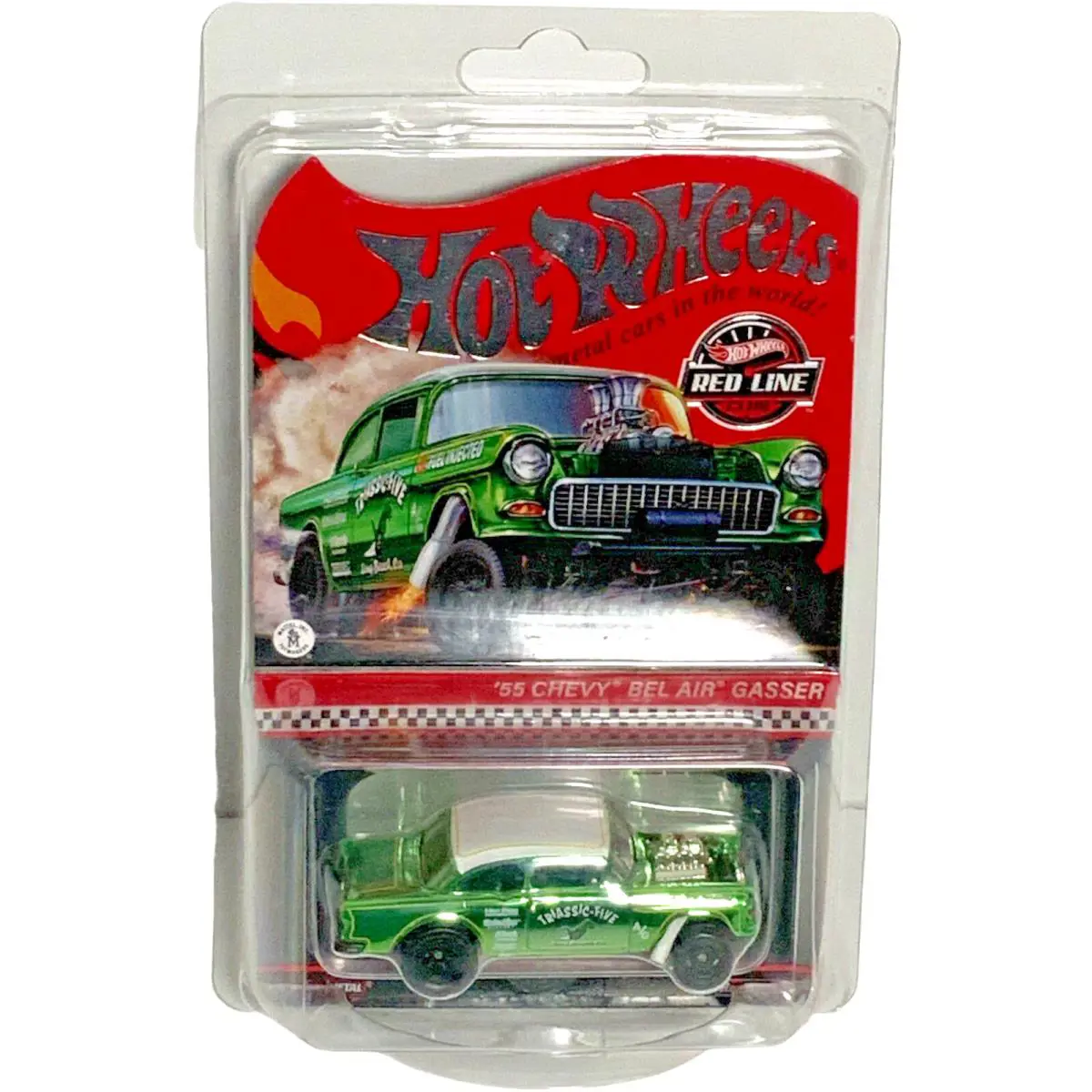 2021 Hot Wheels Rlc ‘55 Chevy Bel Air Gasser Triassic Five Green - Green