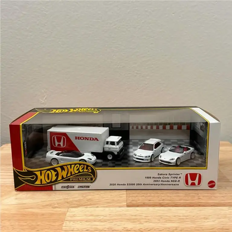 Hot Wheels 2025 Premium Collector Honda Set Civic Type-r Nsx-r S2000 Diorama