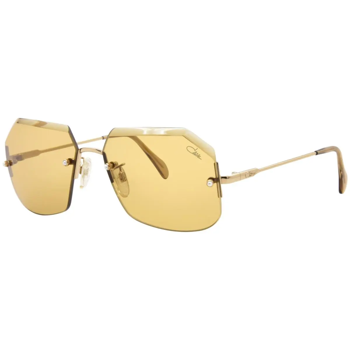 Cazal Limited Edition 217/3 003 Sunglasses Gold Plated/champagne Facet 61mm