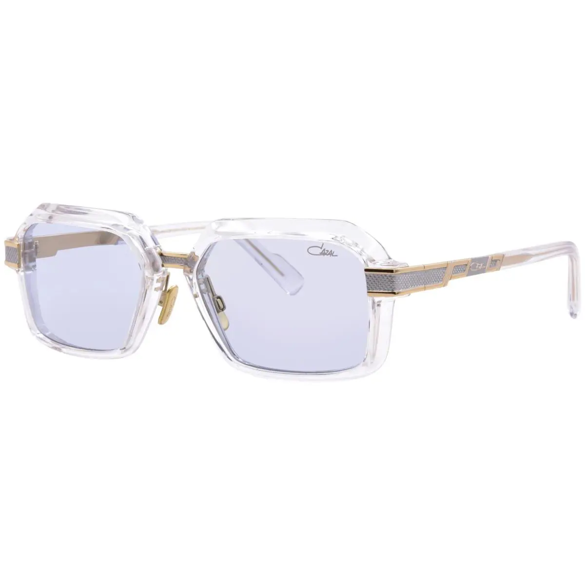 Cazal 6040/3 002 Sunglasses Men`s Crystal/bicolor/blue Rectangle Shape 56mm