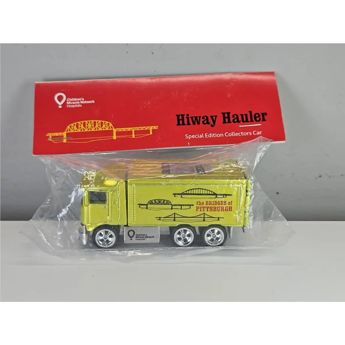 Hot Wheels 17th Nationals Hiway Hauler Baggie Car W/rr Lime Green 1/50 HC44