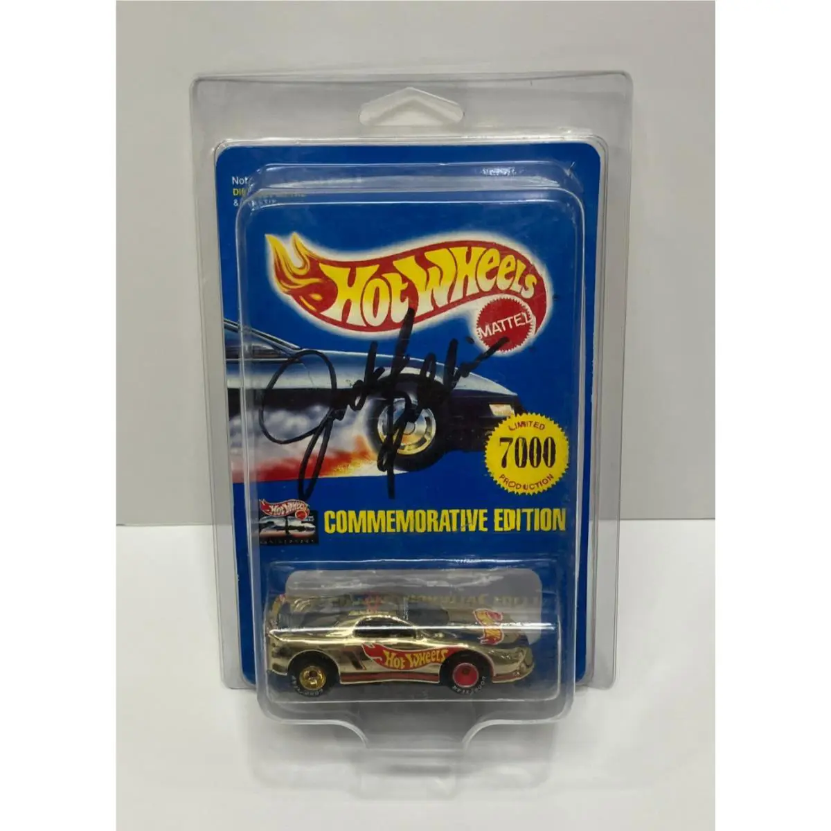 Hot Wheels 1993 Signed Jack Baldwin Camaro Gold Edition L.e. 7000 with Protector