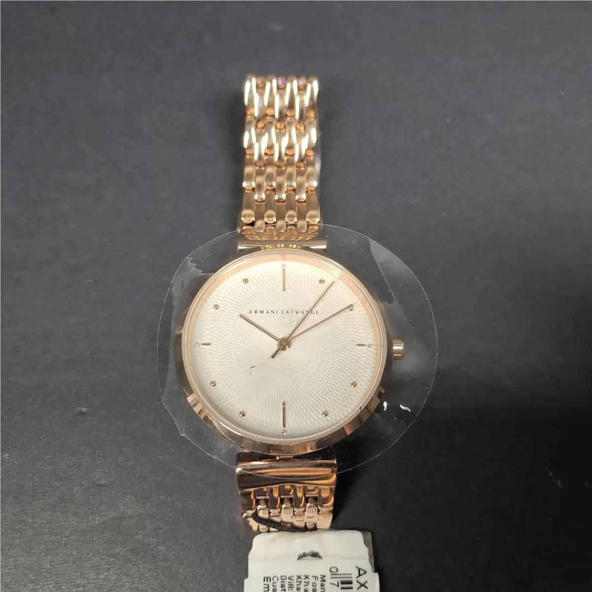 Armani Exchange Women`s Zoe Analog Silver Dial Stainless Steel Watch AX5901I