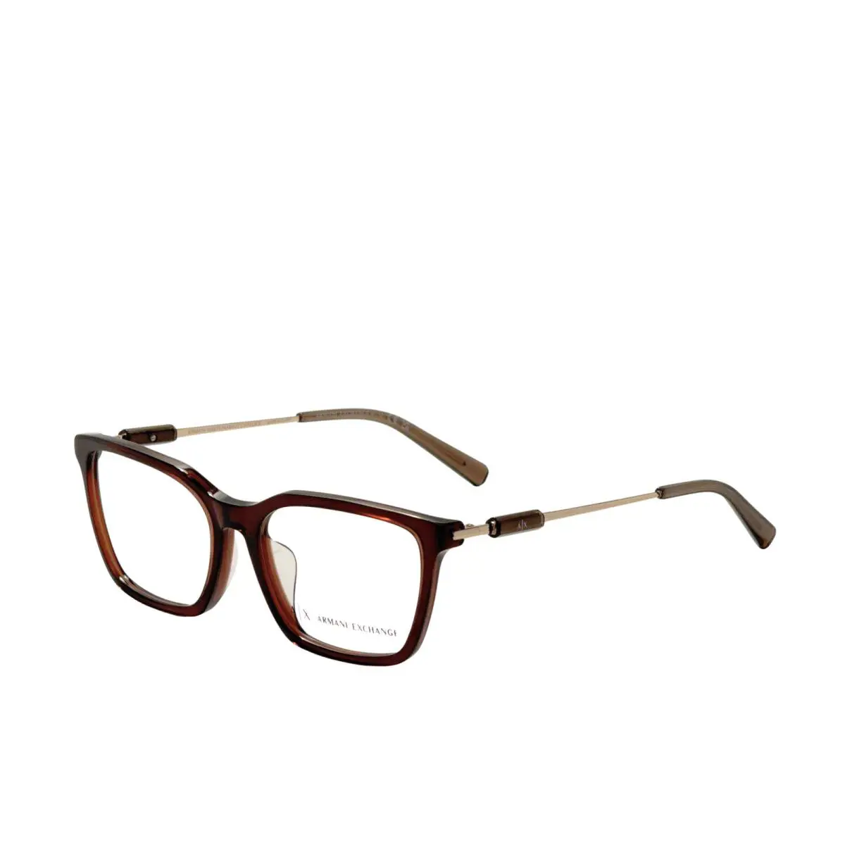 Women`s 54mm Shiny Transparent Brown Opticals AX3113F-8349-54 by Armani Exchange